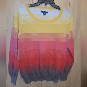 Old Navy Softest Striped Lightweight Sweater Multicolor Women's Size Medium